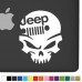 Jeep V.2 Badass Skull Decal